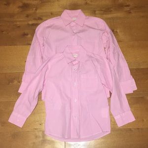 2 Appaman Boys Pink and White Button Downs
